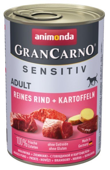 Animonda GranCarno Sensitiv Wołowina + ziemniaki puszka 400g Animonda GranCarno