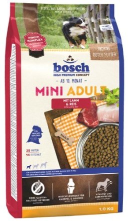 Bosch Mini Adult Lamm & Reis - Jagnięcina i ryż 1kg Bosch