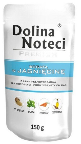 Dolina Noteci Premium Pies Jagnięcina saszetka 150g Dolina Noteci