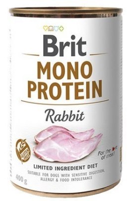 Brit Mono Protein Rabbit puszka 400g Brit