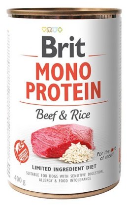 Brit Mono Protein Beef & Rice puszka 400g Brit