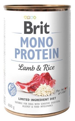 Brit Mono Protein Lamb & Rice puszka 400g Brit