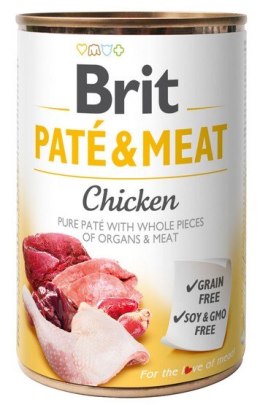 Brit Pate & Meat Dog Chicken puszka 400g Brit
