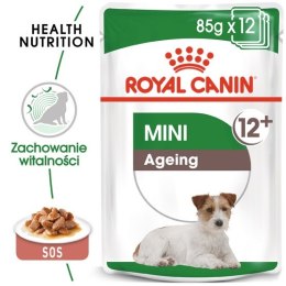 Royal Canin Mini Ageing 12+ karma mokra w sosie dla psów dojrzałych po 12 roku życia, ras małych saszetka 85g Royal Canin Size