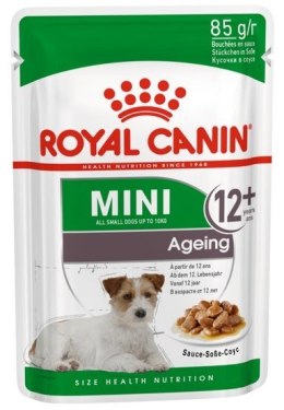 Royal Canin Mini Ageing 12+ karma mokra w sosie dla psów dojrzałych po 12 roku życia, ras małych saszetka 85g Royal Canin Size