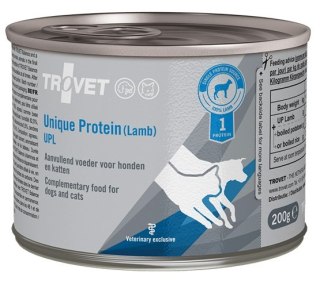 Trovet Unique Protein UPL Jagnięcina dla psa i kota puszka 200g Trovet