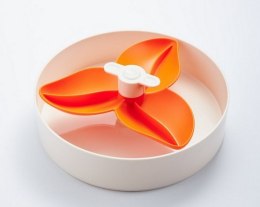 Spin Interaktywna miska Flower/Spin biało-pomarańczowa Spin