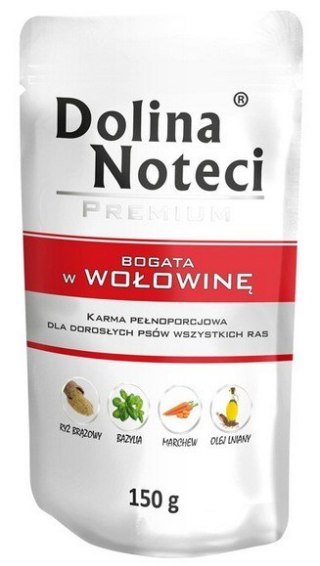 Dolina Noteci Premium Pies Wołowina saszetka 150g Dolina Noteci