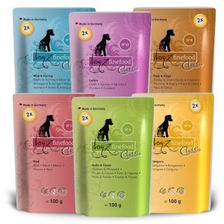 Mix smaków saszetki 12x100g Dogz Finefood Classic Multipack