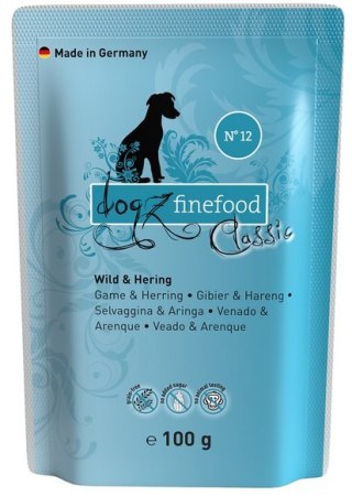 Dziczyzna i śledź saszetka 100g Dogz Finefood Classic N.12