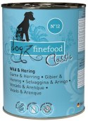 puszka 400g Dogz Finefood Classic N.12 Dziczyzna i śledź