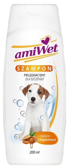 Amiwet Szampon dla szczeniąt z olejkiem migdałowca 200ml