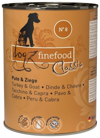 Indyk i koza 400g Dogz Finefood Classic N.08 puszka