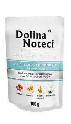 Dolina Noteci Premium Pies Cielęcina, pomidory i makaron saszetka 100g