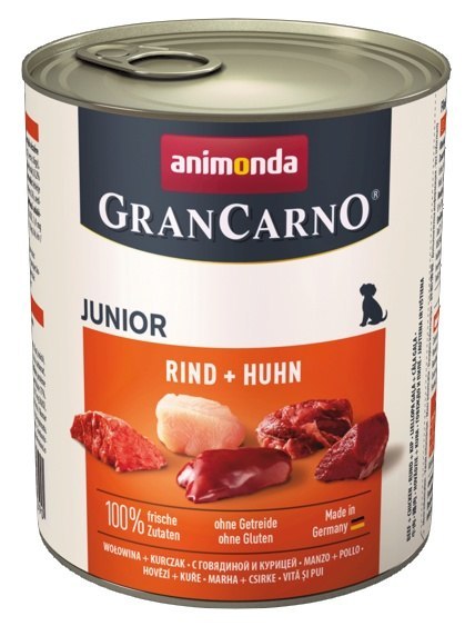 Animonda GranCarno Adult Rind Huhn Wołowina + Kurczak puszka 800g