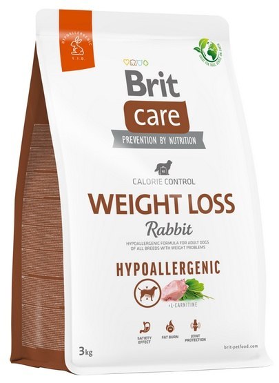 Brit Care Hypoallergenic Dog Weight Loss Rabbit 3kg