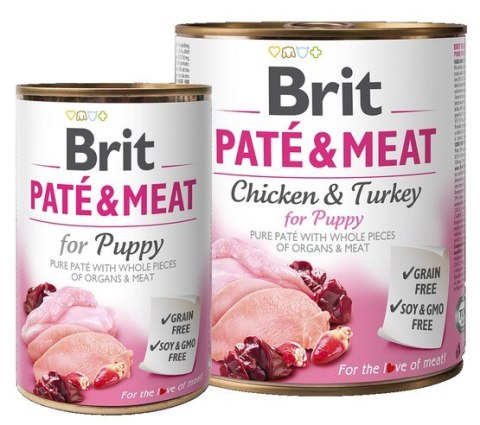 Brit Pate & Meat Dog Puppy puszka 800g