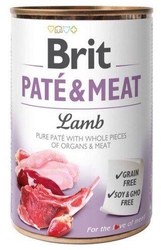 Brit Pate & Meat Dog Lamb puszka 400g