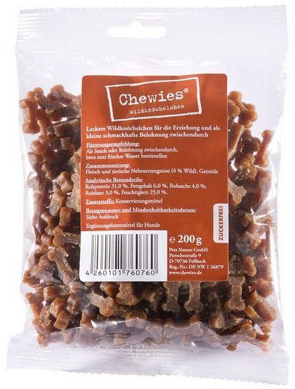 Chewies Training Kosteczki Maxi Dziczyzna 200g