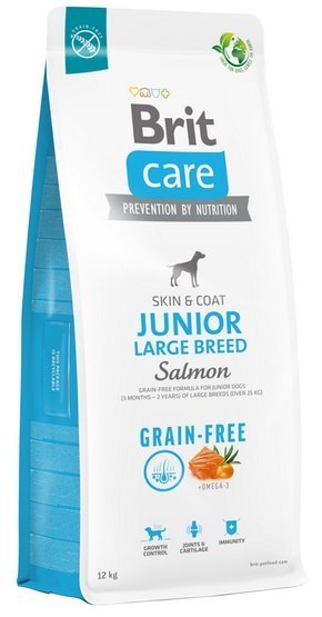 Brit Care Grain Free Junior Large Breed Salmon 12kg