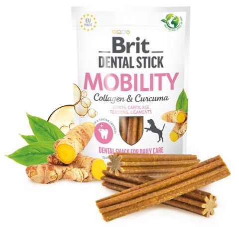 Brit Dental Stick Mobility Collagen & Curcuma 251g