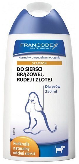 Francodex Szampon do brązowej, rudej i złotej sierści 250ml [FR179145]