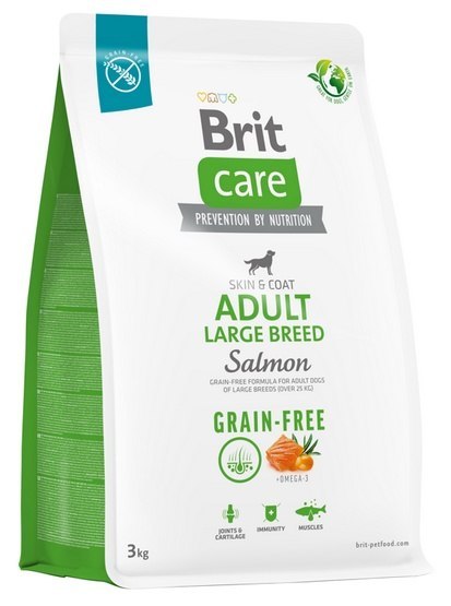 Brit Care Grain Free Adult Large Breed Salmon 3kg