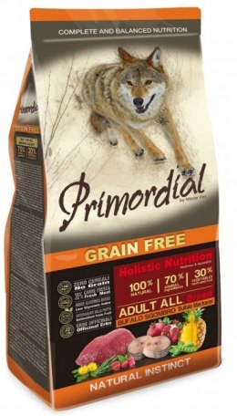Bawół & Makrela 2kg Primordial karma dla psa  Dog Grain Free Adult