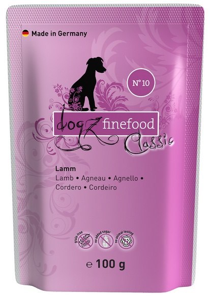 saszetka 100g Dogz Finefood Classic N.10 Jagnięcina