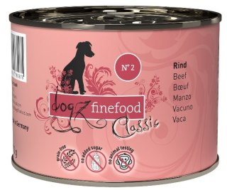 Wołowina 200g Dogz Finefood Classic N.02 puszka