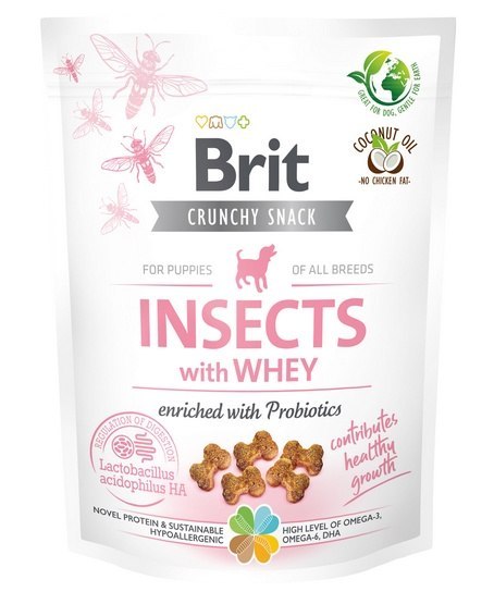 Brit Care Dog Crunchy Cracker Puppy Insect & Whey 200g