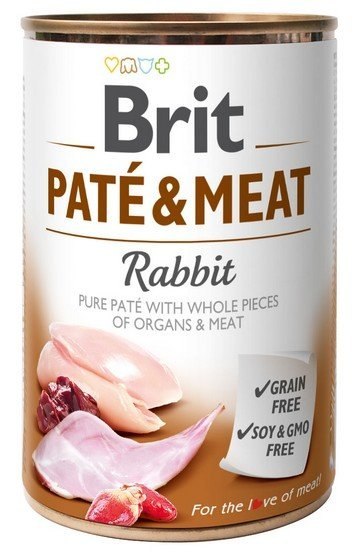 Brit Pate & Meat Dog Rabbit puszka 800g