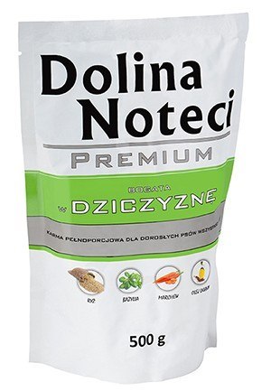 Dolina Noteci Premium Pies Dziczyzna saszetka 500g