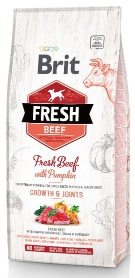 Brit Fresh Dog Puppy Large Beef & Pumpkin 12kg