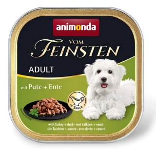 Animonda vom Feinsten Dog Adult Indyk i Kaczka w sosie tacka 150g