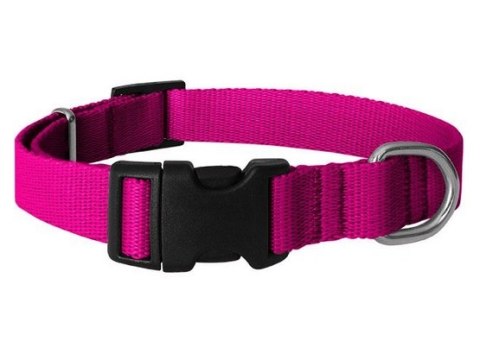 CHABA Obroża taśma regulowana gładka 20mm/46cm fuksja CHABA Obroża taśma regulowana gładka 20mm/46cm fuksja