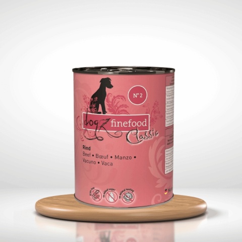 Dogz Finefood Classic N.02 Wołowina puszka 400g dogeria.com.pl