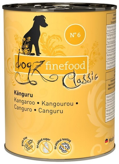 puszka 400g Dogz Finefood Classic N.06 Kangur