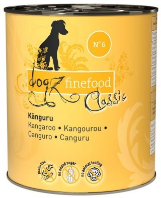 Kangur 800g Dogz Finefood Classic N.06 puszka