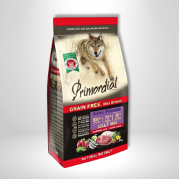 Sardynki & Gęś 2kg Primordial karma dla psów ras małych Dog Grain Free Mini Adult
