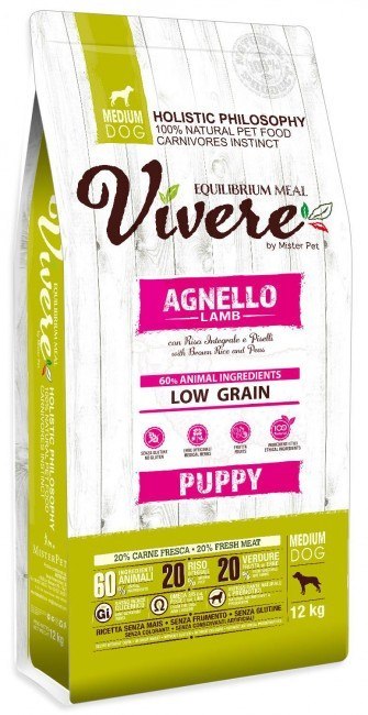 Vivere Dog Medium Puppy Lamb 3kg