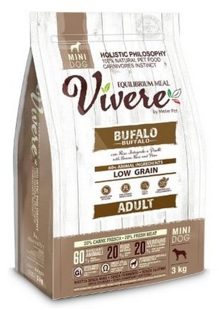 Vivere Dog Mini Adult Buffalo 3kg