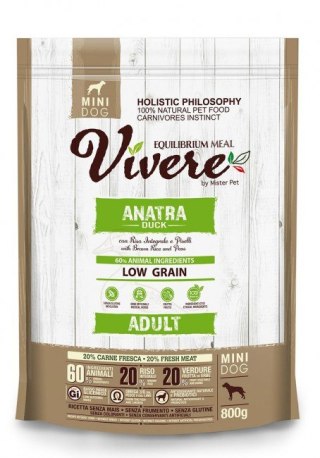 Vivere Dog Mini Adult Duck 800g