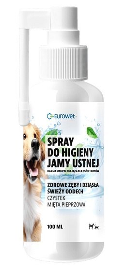 Eurowet Spray do higieny jamy ustnej dla psów i kotów 100ml