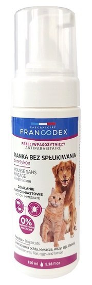 Francodex Pianka bez spłukiwania z dimetykonem dla psa i kota 150ml