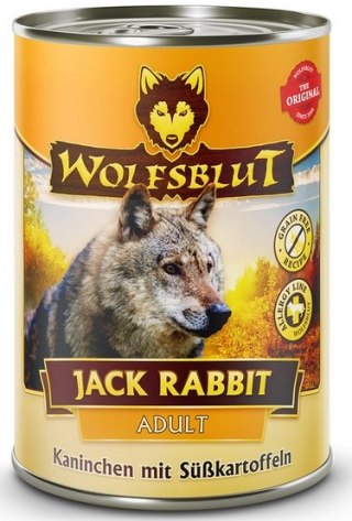 Wolfsblut Dog Jack Rabbit - królik, zając i bataty puszka 395g