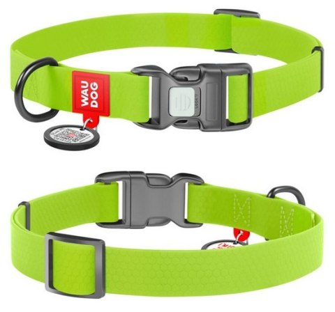 Collar Waterproof Obroża wodoodporna z QR-paszportem, plastikowy fastex, L 25mm/33-49cm jasnozielona Collar Waterproof Obroża wodoodporna z QR-paszportem, plastikowy fastex, L 25mm/33-49cm jasnozielona