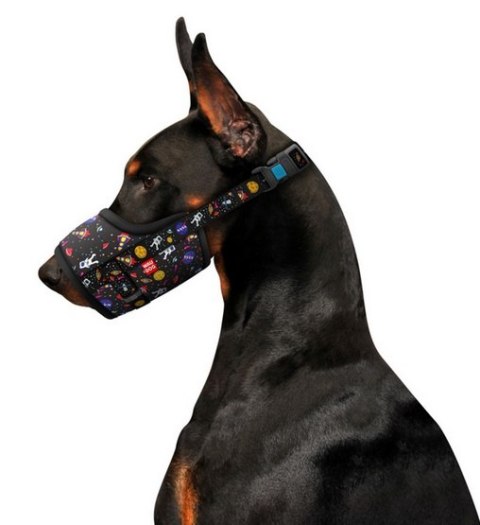 Collar WauDog Nylon Kaganiec, plastikowy fastex, wzór NASA, rozmiar 4 [35-43cm]
