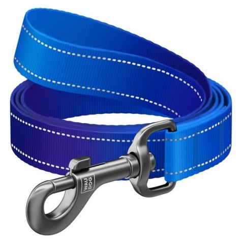 Collar WauDog Nylon Mono Smycz nylonowa odblaskowa L-XXL 25mm/200cm niebieska Collar WauDog Nylon Mono Smycz nylonowa odblaskowa L-XXL 25mm/200cm niebieska