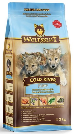 Wolfsblut Dog Cold River Puppy - pstrąg i bataty 2kg Wolfsblut Dog Cold River Puppy - pstrąg i bataty 2kg